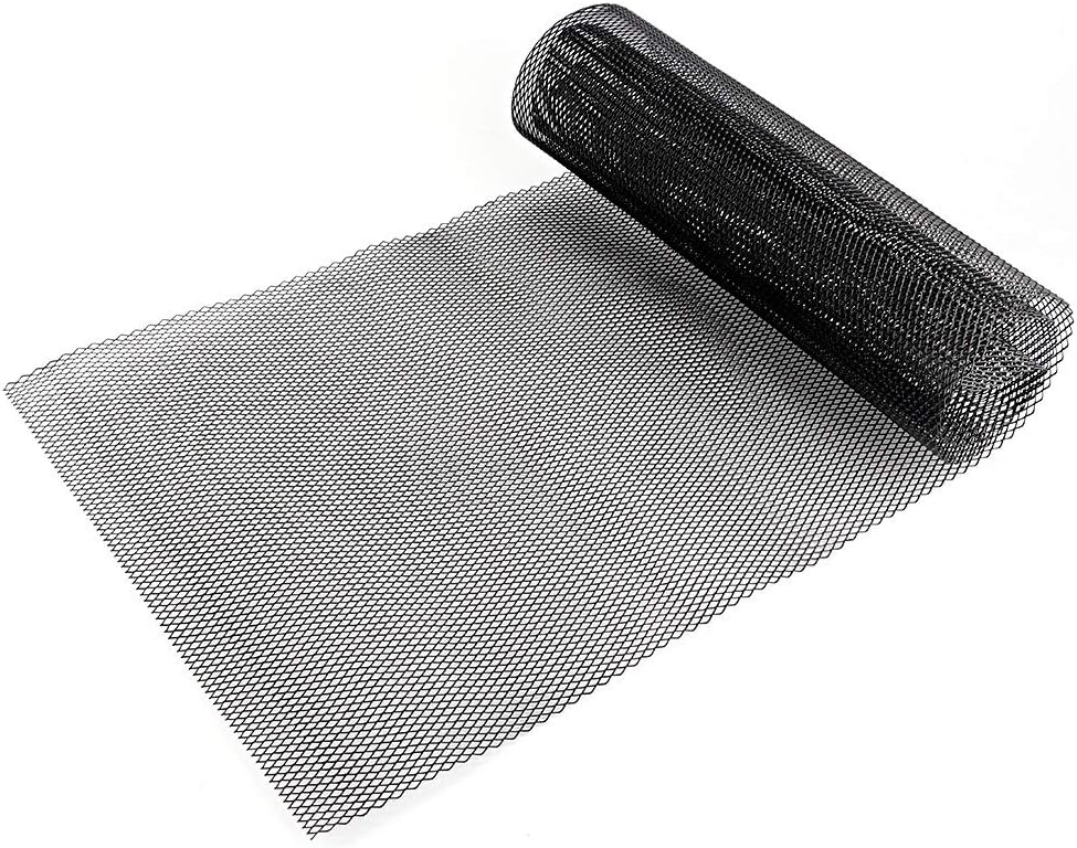 3x6mm Kühlergrill Gitter Alu Renngitter, 100x33cm Auto Kühlergrill Mesh Blatt Gitter Körper Stosssta