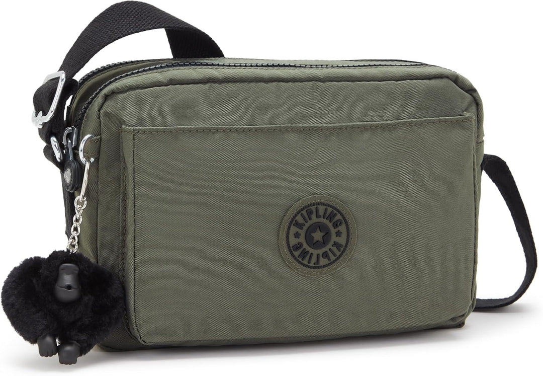 Kipling Damen Abanu M Crossbody, Grün Moss, 24x17x9 cm (B x H T) EU Green Moss, Green Moss