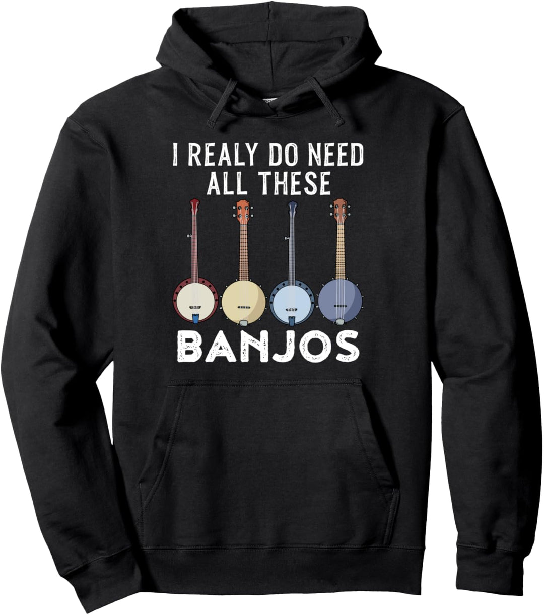 Banjo Hoodie Männer Bluegrass Geschenk Männer Country Musik Pullover Hoodie