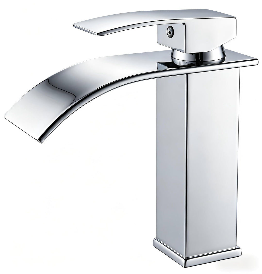 Coleniny Wasserhahn Bad Wasserfall Waschtischarmatur für Badezimmer | Modern Badarmatur Einhand Wasc