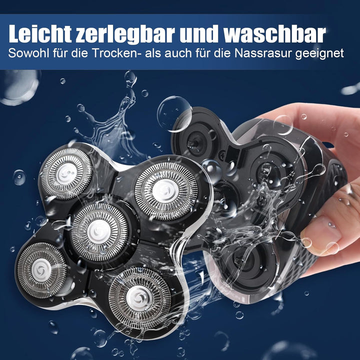 3 Stück Rasierer Ersatzköpfe Kompatibel mit Balder Glatzenrasierer RX5/XR7000/XR1500, Kopfrasierer S