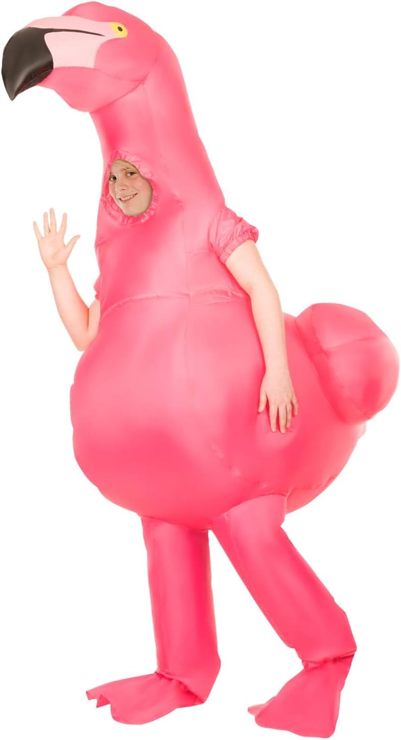 Morph Riesiger Aufblasbarer Kostüm Flamingo Kinder, Flamingo Aufblasbar Kostüm, Flamingo Kostüm Aufb