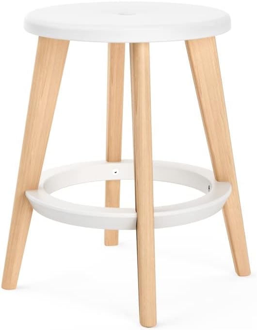 Hocker Barhocker Holz Stuhl Kunststoff Sitzhocker Rund Klein Gross Farbe Paulette Farbe Blau, Grösse