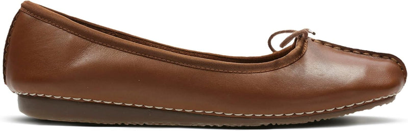 Clarks Damen Freckle Ice Ballerinas 43 EU Dark Tan Lea, 43 EU Dark Tan Lea