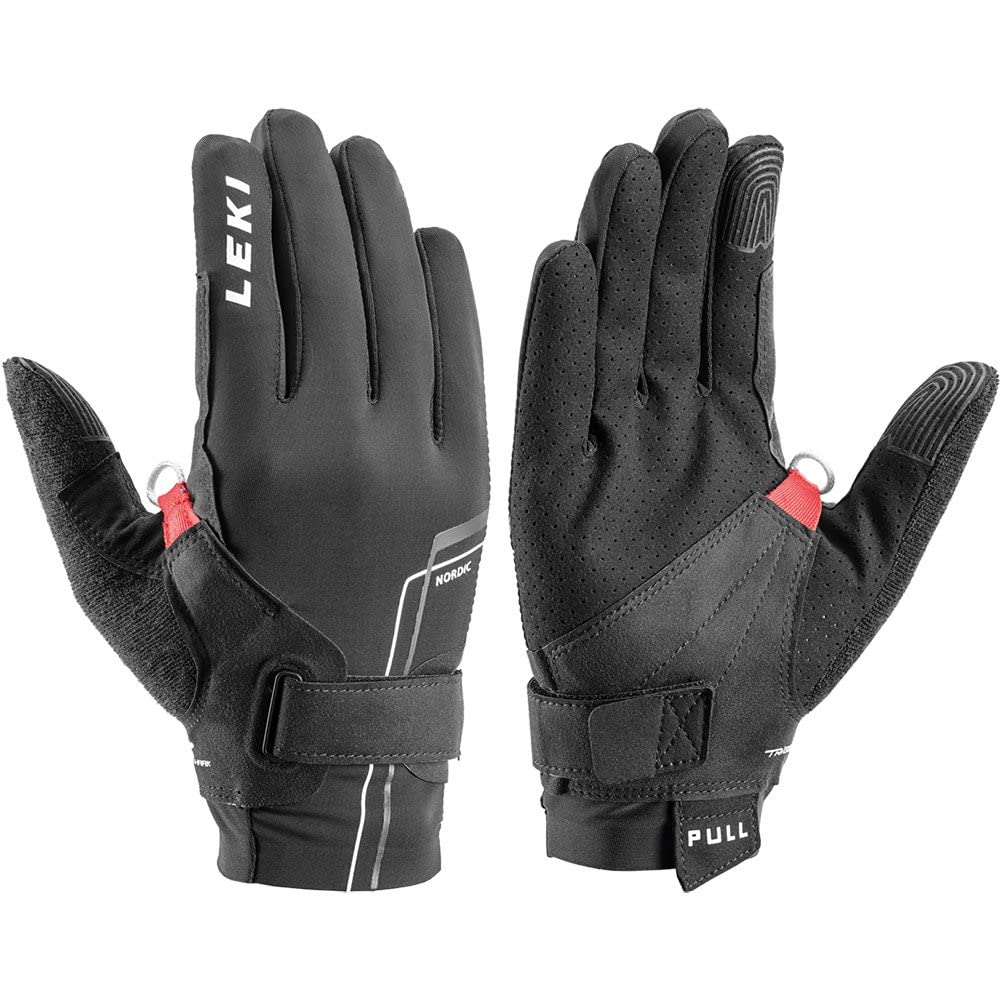 LEKI Nordic Move Shark Handschuhe 8 schwarz-weiss, 8 schwarz-weiss