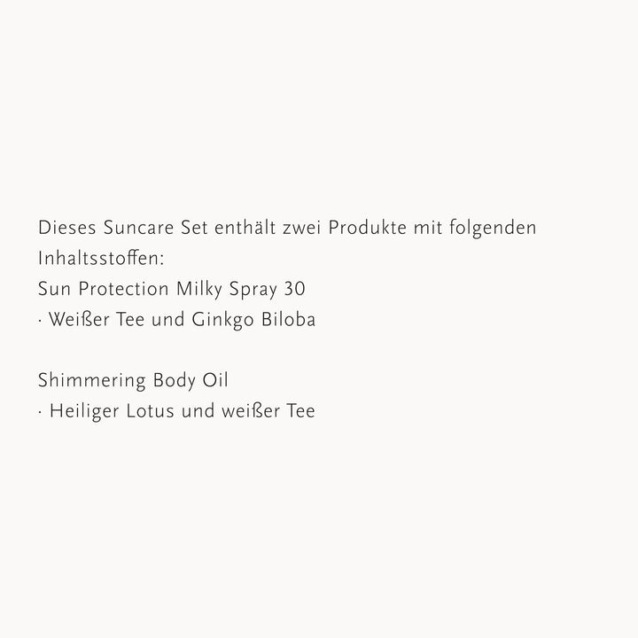 Rituals The Ritual of Karma – Summer Duo – Sonnencreme Spray mit LSF 30 und schimmerndes Körperöl –