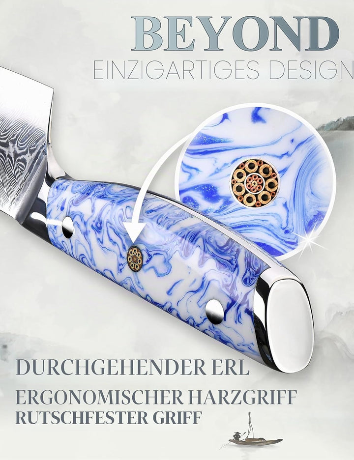 SHANGDAO 13 cm Küchen-Allzweckmesser, rasiermesserscharfe Obst- und Gemüseschälmesser, geschmiedeter