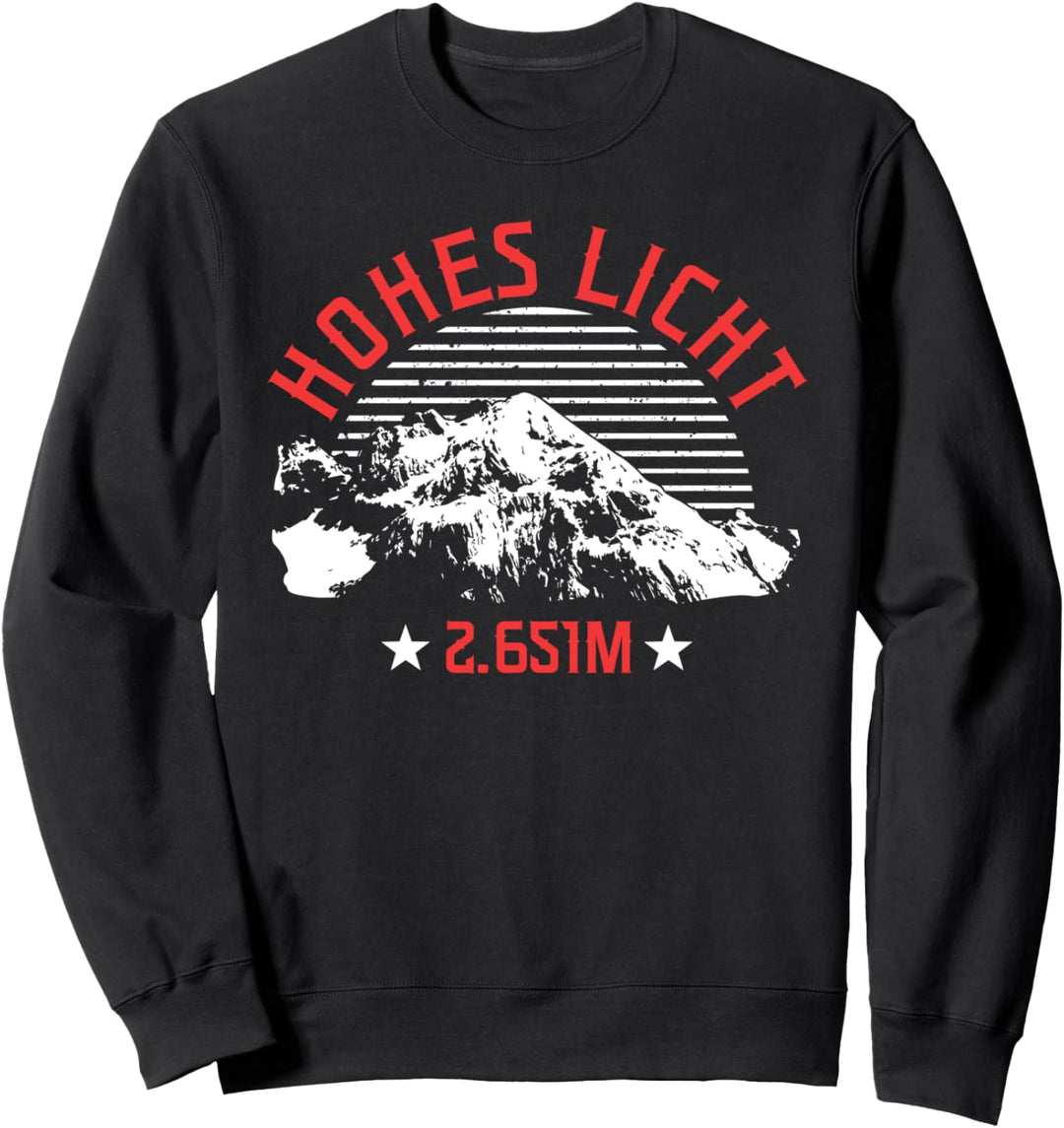 Bergsteiger Bergsteigerin | "HOHES LICHT" 2651m Geschenk Sweatshirt