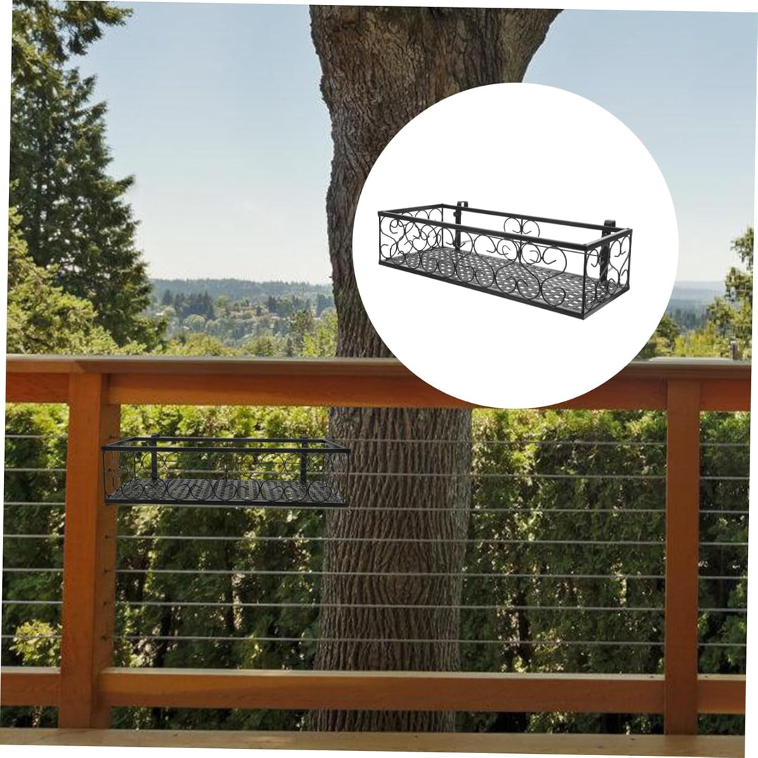 Cabilock Halterung Balkongeländer Blumenkasten Wandgitter Balkon Blumenständer Rack Pflanzkasten Bal