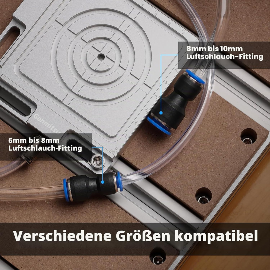 Genmitsu Vakuum-Klemmpod, Aluminium-CNC-Niederhaltesatz für Holzbearbeitung, Metall, Acryl, hochpräz