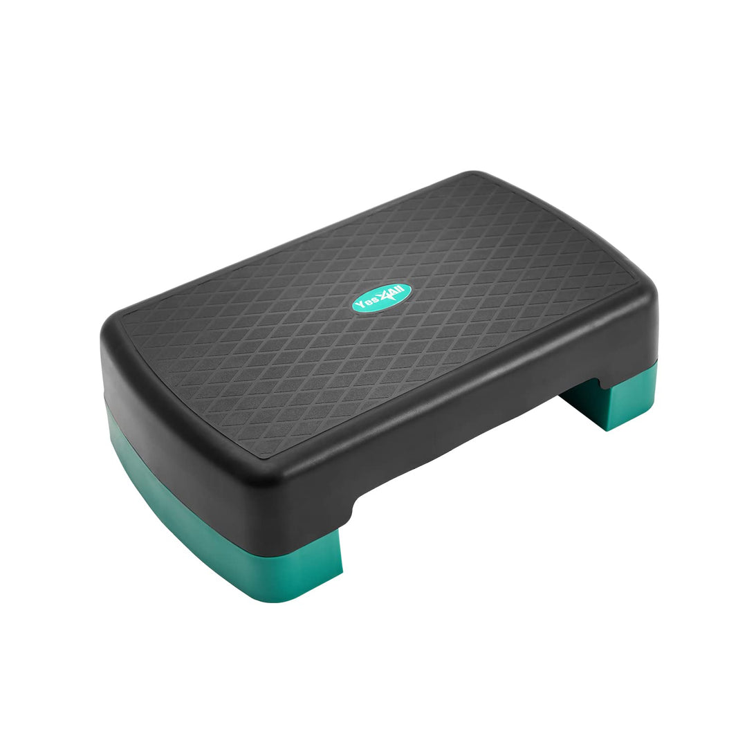 Yes4All Aerobic-Übungsplattform, 45,7 cm mit 10,2 cm 15,2 cm höhenverstellbaren Erhöhungen für Zuhau