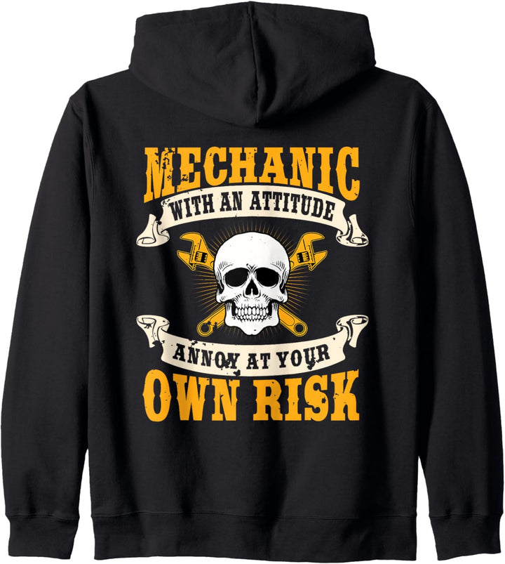 Mechanic Gifts Funny Car Repair Design On Back Kapuzenjacke