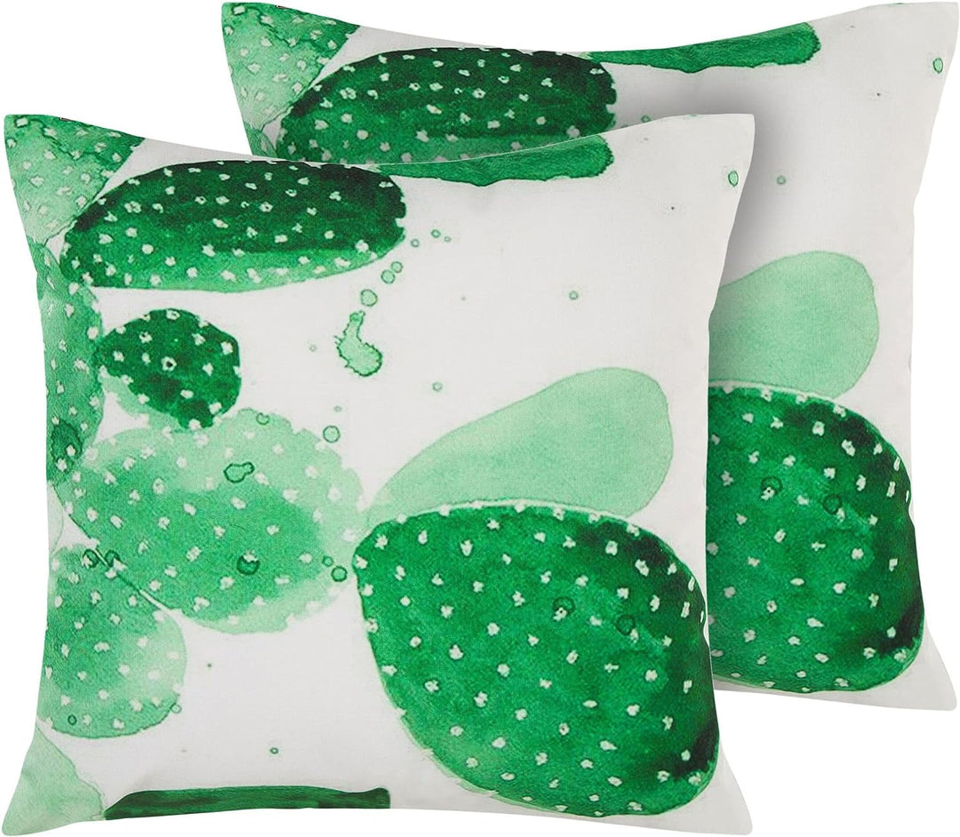 Gartenkissen im 2er Set 45 x 45 cm grün Ostina