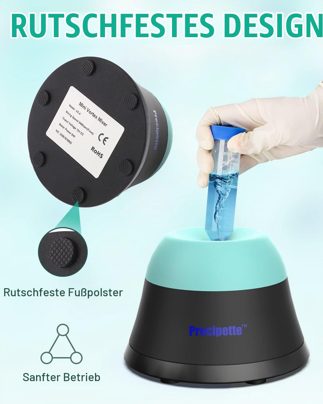 Mini Vortex Mixer Schüttler 3000rpm Mischer Paint Shaker 3000 U/min Farbmischer Vortex Shaker Farbsc
