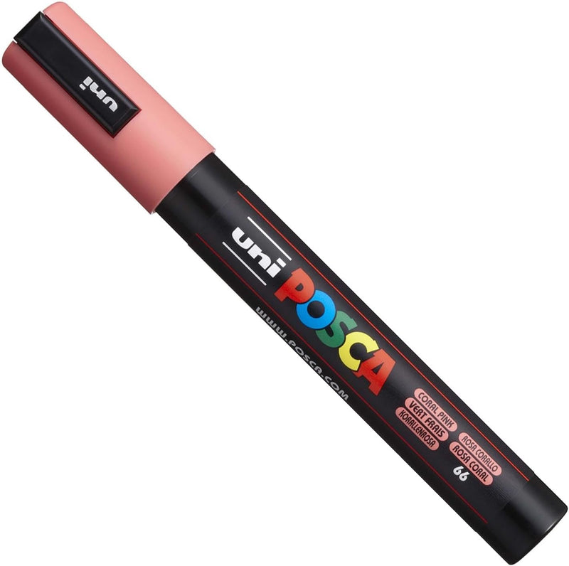 Posca PC-5M Farbmarker, Kunststifte, 1,8–2,5 mm, Set mit Sonnenuntergangsfarben, 8 Stück in Geschenk