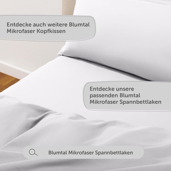 Blumtal Duvet Cover Set - Super Soft & Cozy Brushed Microfibre Bedding Set, No Pilling, Wrinkle Free