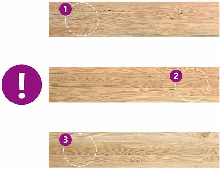Treppenstufen aus Massivholz Eiche 4 STK. unbehandelt 120x30x2 cm fein geschliffen, als Fensterbank