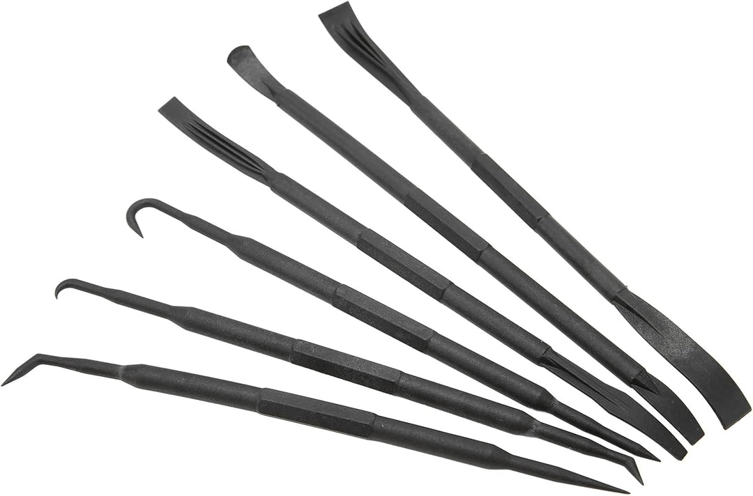 6PCS Set Neugierigen Bar Haken Set Doppelseitige ABS Kunststoff Schwarz Entfernen O Ring Dichtung Zu