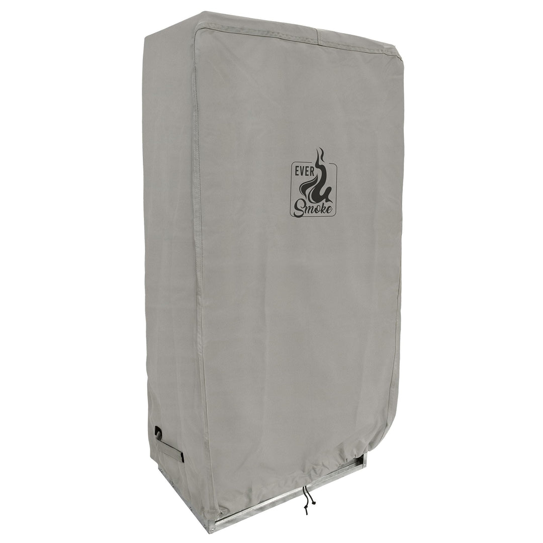 Schutzhülle für Räucherofen, Large (120cm), Grau | Wasserabweisende Polyester, UV-Schutz, Staubschut