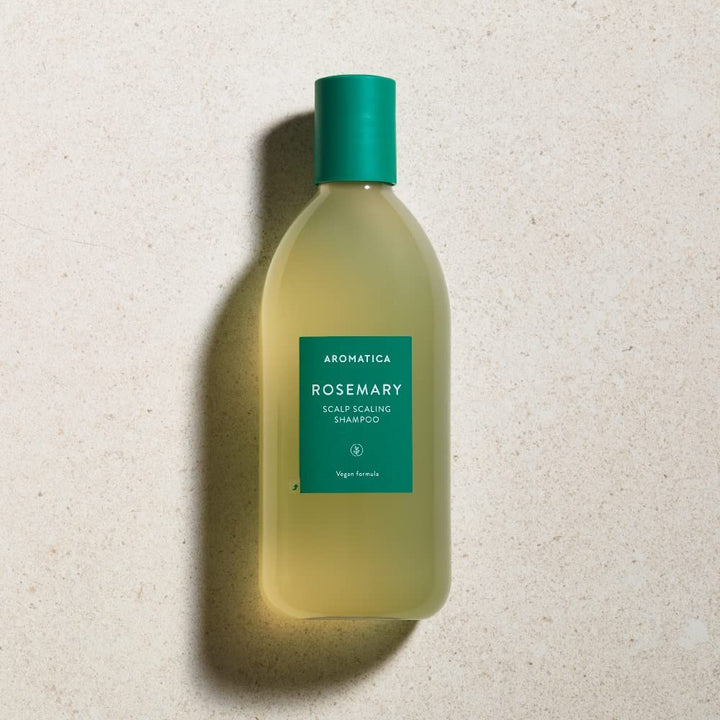 AROMATICA Schrubbendes Shampoo mit Rosmarin Veganes – Entfernt abgestorbene Zellen aus den Poren der