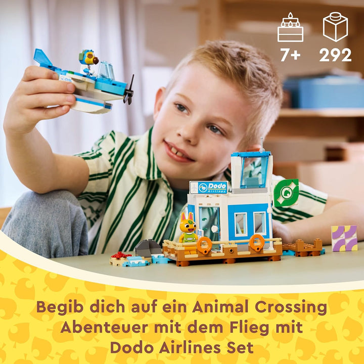 LEGO Animal Crossing Flieg mit Dodo Airlines, Videospiel-Spielset, Flughafen-Spielzeug, Wasserflugze