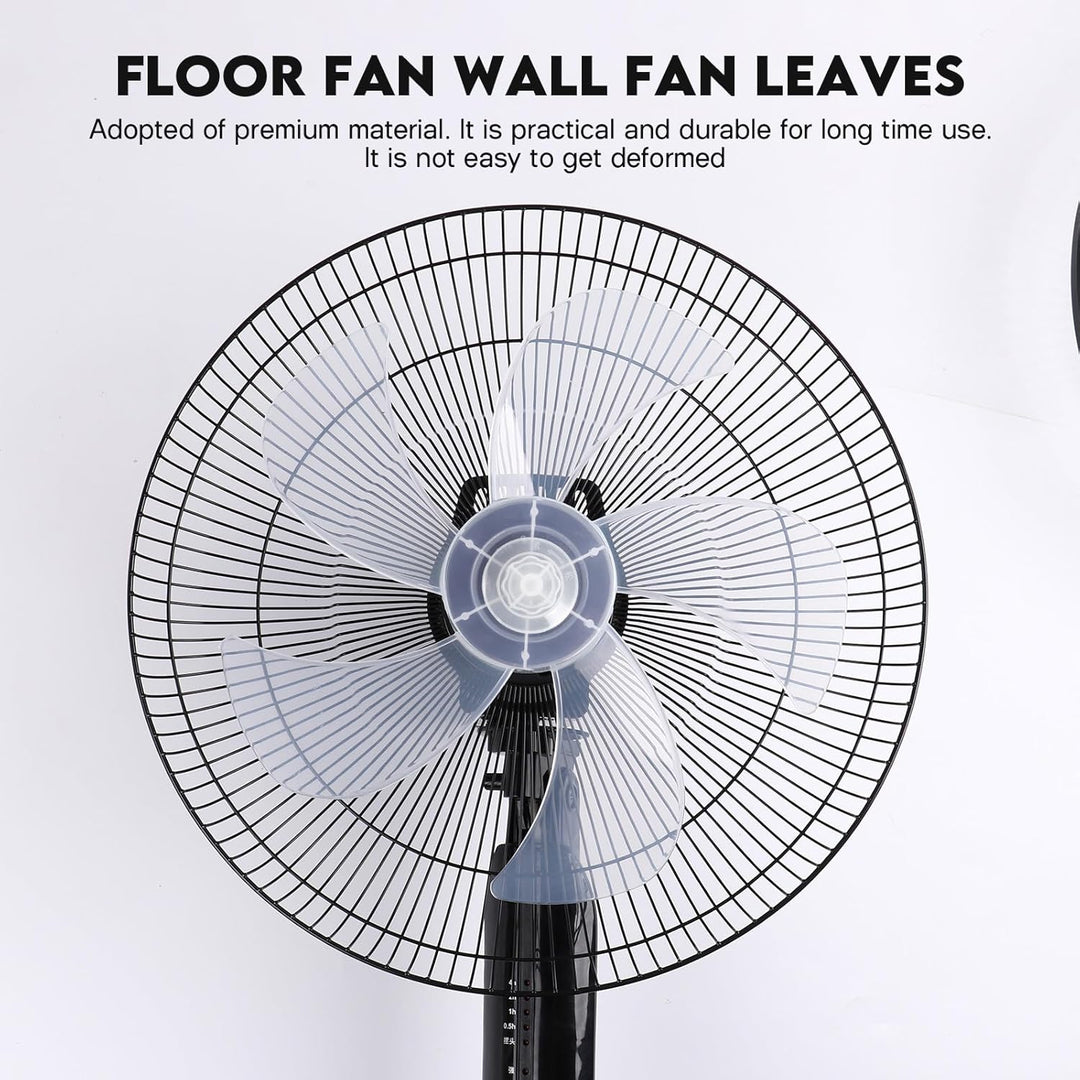 TOYANDONA 37cm Grosse Lüfterblätter aus Kunststoff mit 5 blatt Design Ersatzflügel für Standventilat