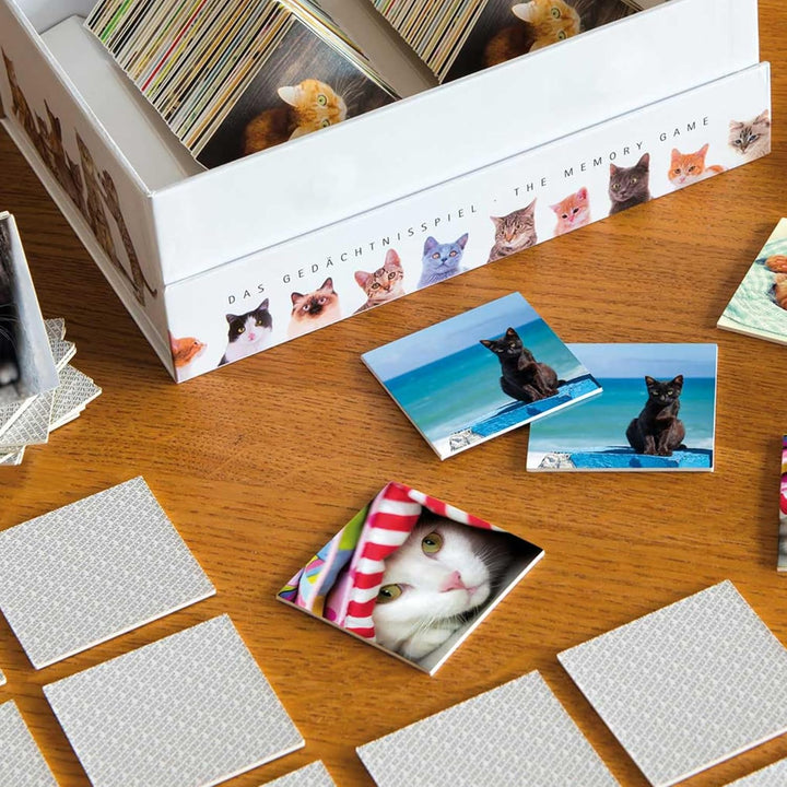 Remember MEM01 Memory Gedächtnisspiel Katzen – 44 Bildpaare für Katzenfreunde (88 Karten) Mehrfarbig