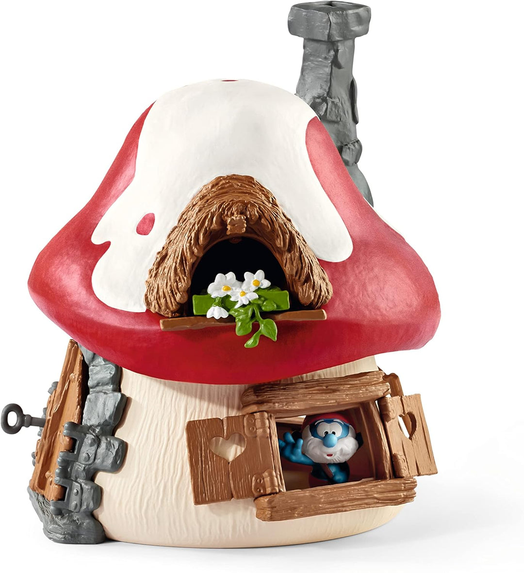 schleich 20803 Schlumpf Haus mit 2 Figuren, für Kinder ab 3 Jahren, THE SMURFS™ - Spielset neue Verp