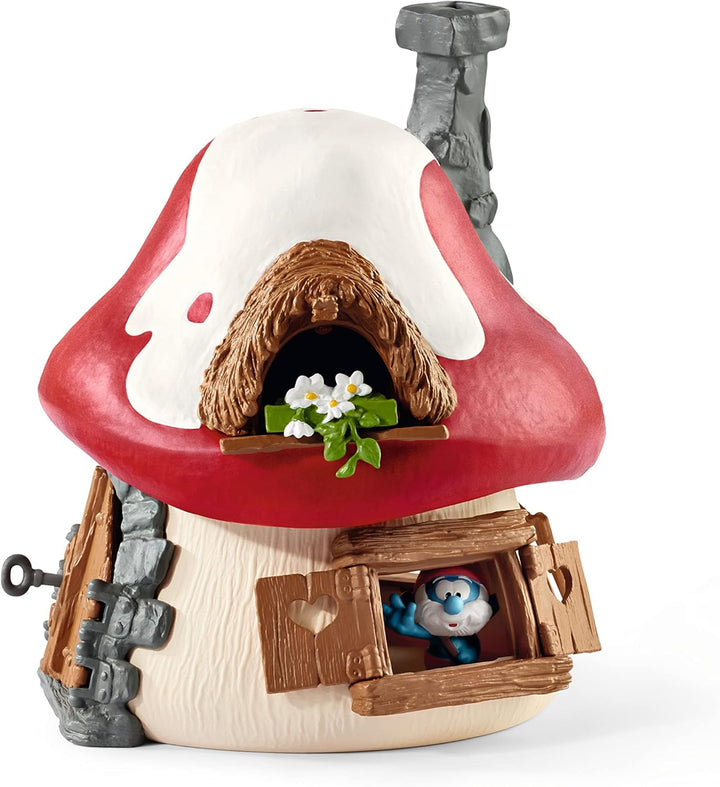 schleich 20803 Schlumpf Haus mit 2 Figuren, für Kinder ab 3 Jahren, THE SMURFS™ - Spielset neue Verp