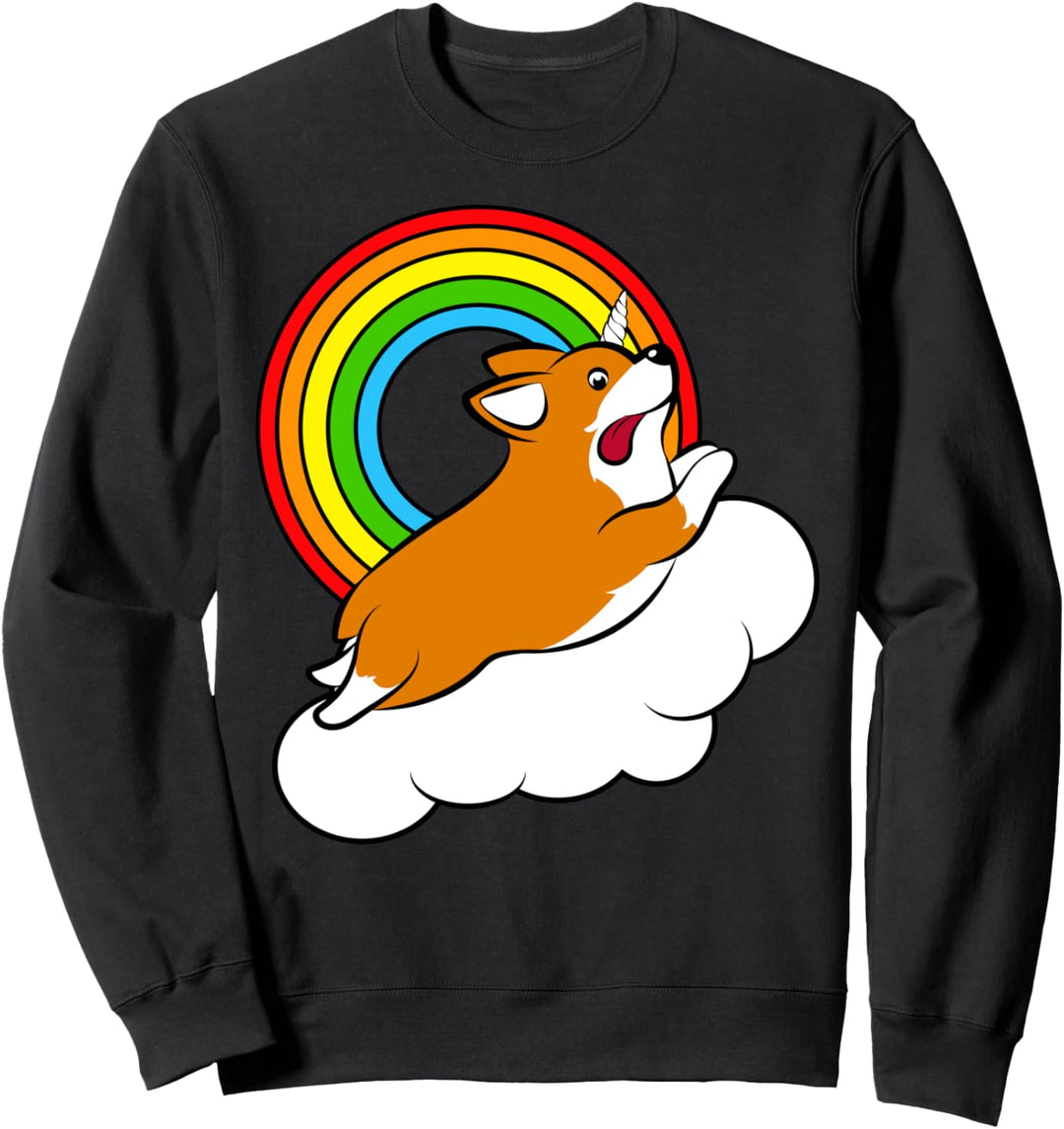 Corgi Unicorn Rainbow Sweatshirt