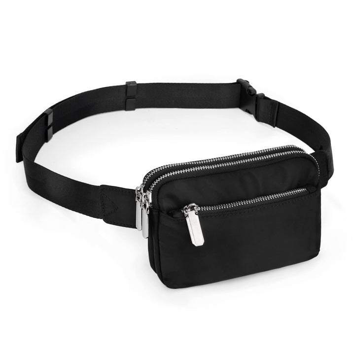 Geldbörse Damen Brieftasche UTO PU Leder Multifunktions Zip um Clutch für Handy 0759b Schwarz mit Ne