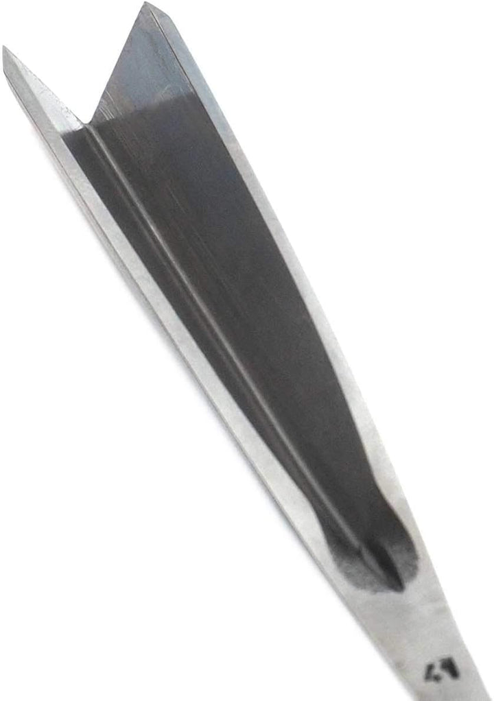 Gerader Geissfuss Stubai 2mm Stich 41und 60°, lange Form poliert 554102, V-förmigen Schneide, sowohl