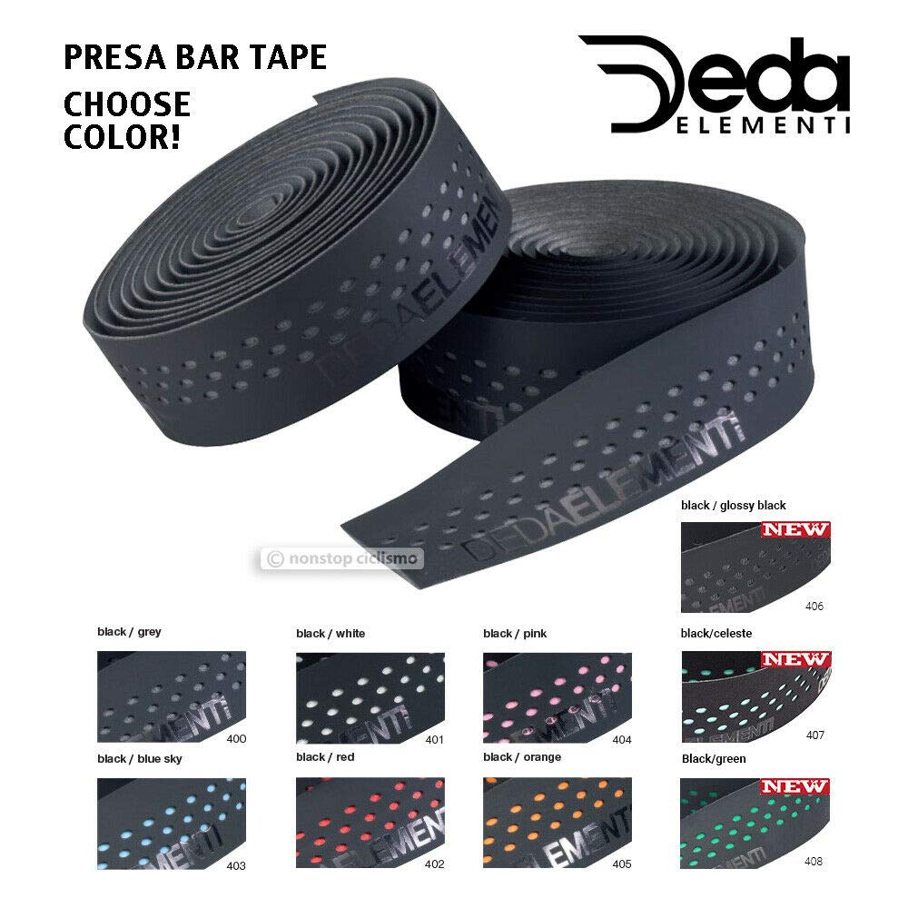 Deda Elementi Unisex Presa Lenkerband, Schwarz/Grün, Einheitsgrösse, Schwarz/grün