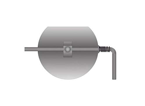 Edelstahl Drosselklappe für 150mm Rauchrohr unlakiert
