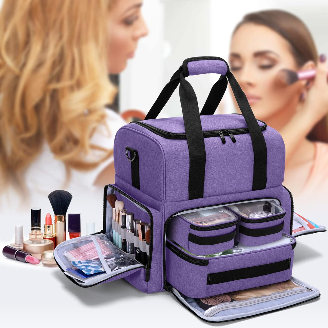 BAFASO Kosmetik Organizer Tasche, Make Up Tasche für Damen, Kulturtasche mit Grosser Kapazität, Kosm