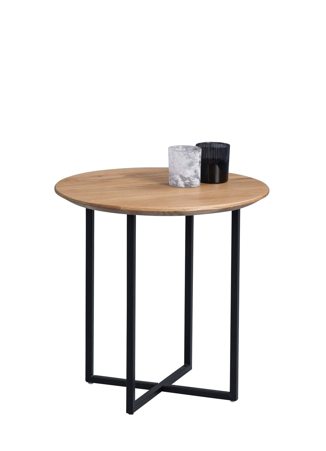 M2 Kollektion Keno 1 Couchtisch/Beistelltisch, Holz, braun, Durchmesser 45cm, Höhe 46cm, Keno 1