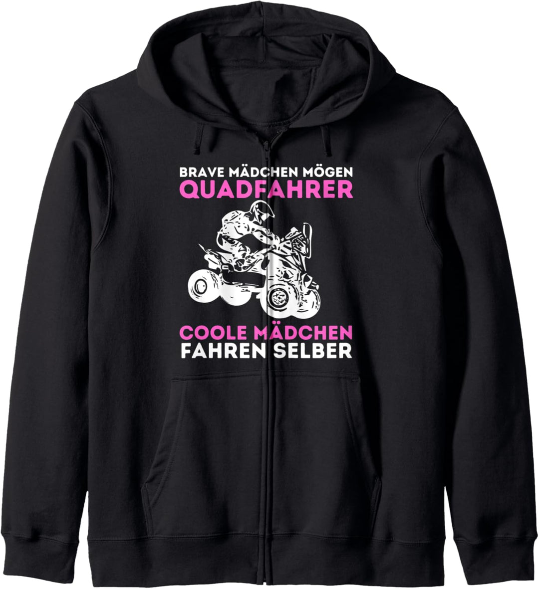 Coole Mädchen fahren selbst - Quad Quadfahrerin ATV Offroad Kapuzenjacke