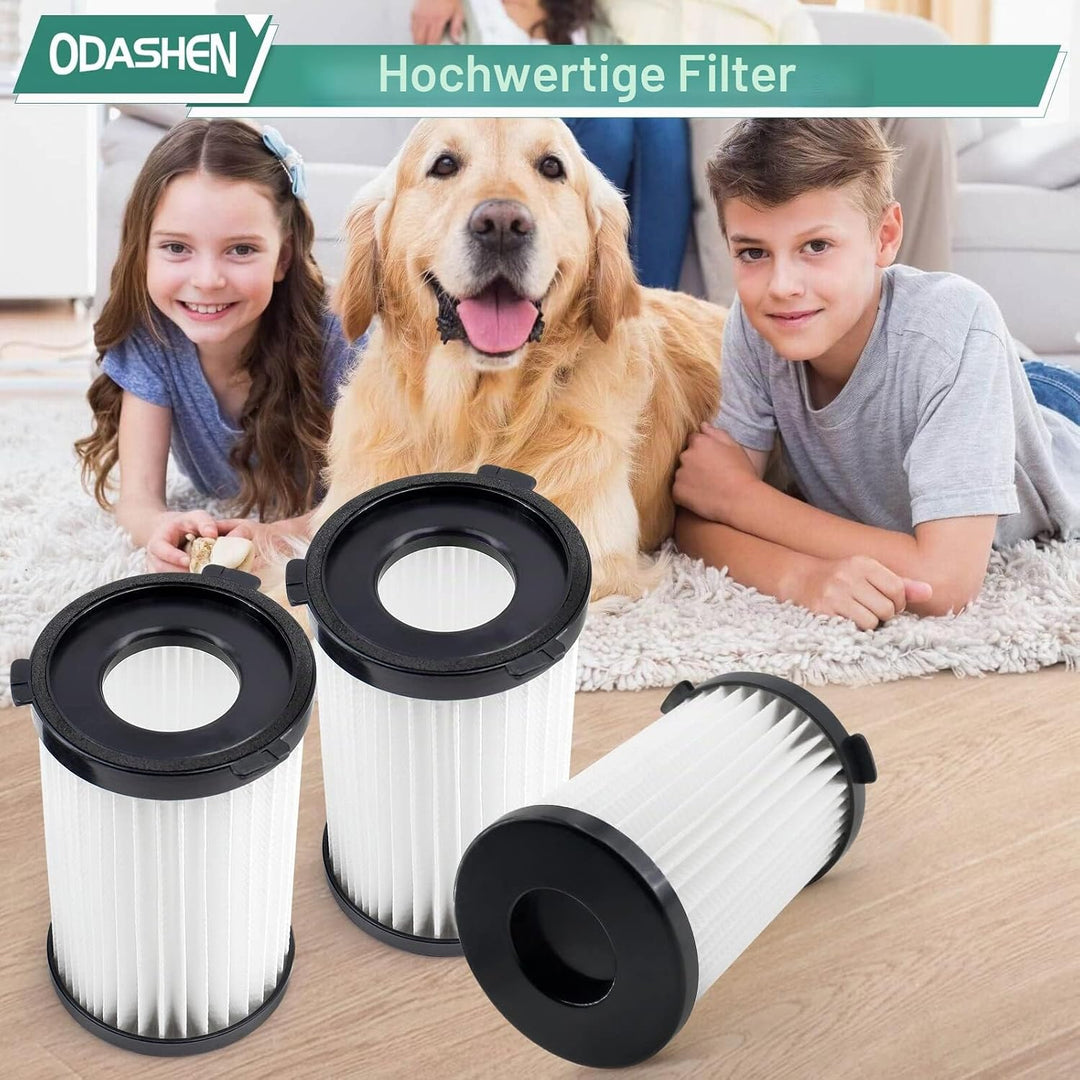 6 Stück Filterzubehör für Balter Vento H1 H2 für MooSoo D600 Ersatzteile, für Clatronic BS 1306N, BS