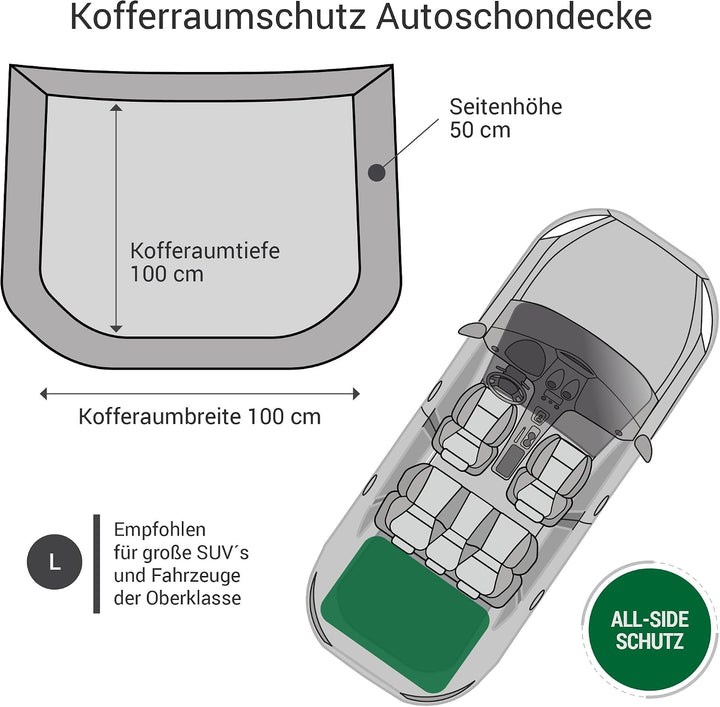 Doctor Bark gepolsterter Kofferraumschutz mit Ladekantenschutz &amp; All-Side Schutz, waschbar &amp; hygieni