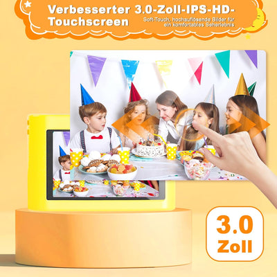 Kinderkamera, 3,0 Zoll Touchscreen Kinder Kamera, 48MP 1080P Digitalkamera Kinder, WiFi & USB fotoap