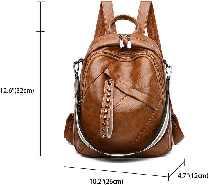 BUKESIYI Damen Tasche Rucksack Handtasche Frauen Backpack Klein Anti Diebstahl Schulrucksack Laptop
