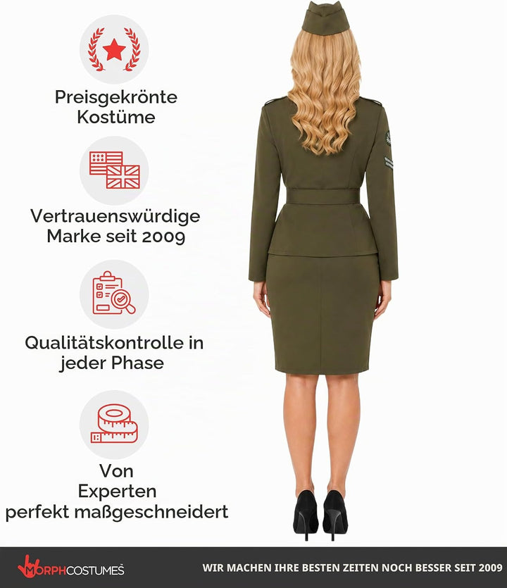 Fun Shack Jet Pilotin Kostüm Damen, Kampfjet Pilotin Damen Kostüm, Karneval Kostüm Damen Pilotin, Ka