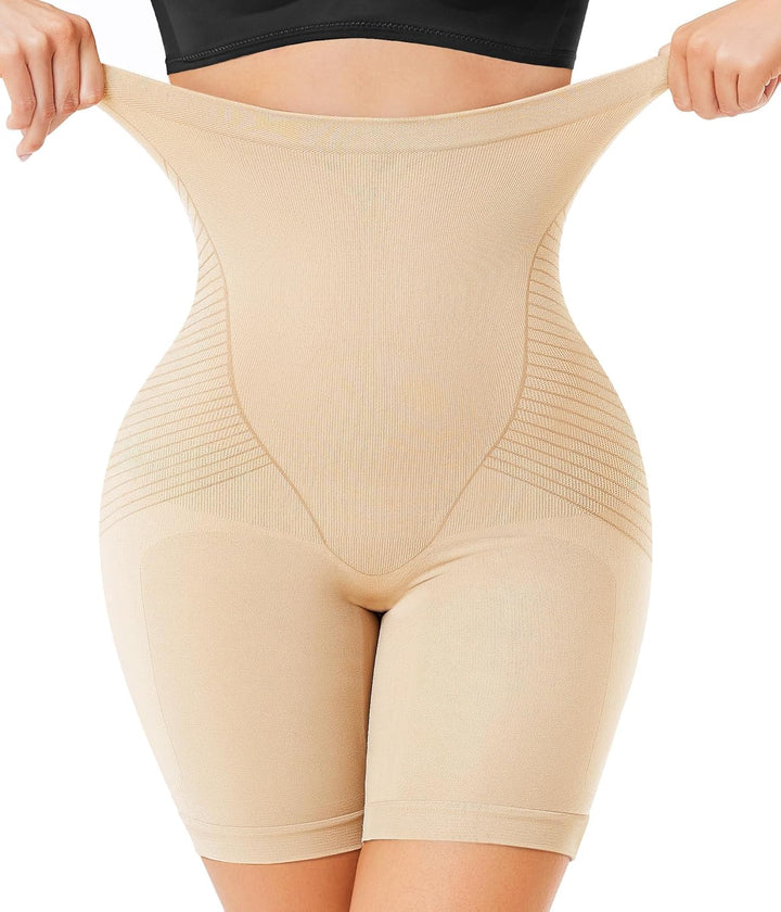 KUMAYES Bauchweg Unterhose Damen Hohe Taille Shapewear Nahtlose Miederhose Bauchkontrolle Höschen Sh