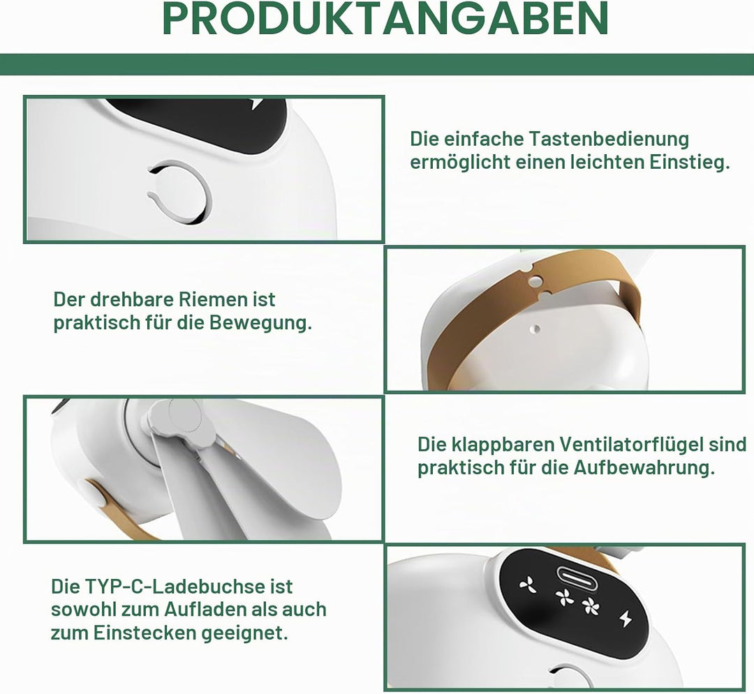 Campingventilator Tragbarer: Camping Ventilator mit Licht, Camping Licht LED Campinglampe, Wiederauf