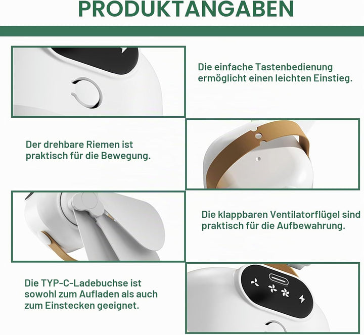 Campingventilator Tragbarer: Camping Ventilator mit Licht, Camping Licht LED Campinglampe, Wiederauf