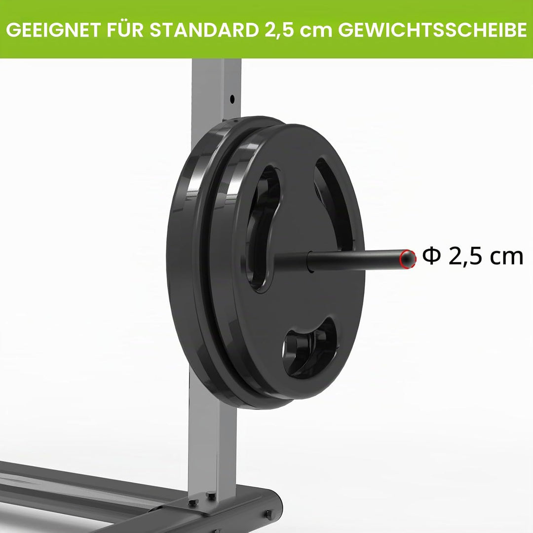 Kipika Hantelscheibenhalter für 2x2 und 3x3 Power Rack - Power Rack Aufsatz für Hantelscheiben - Pas