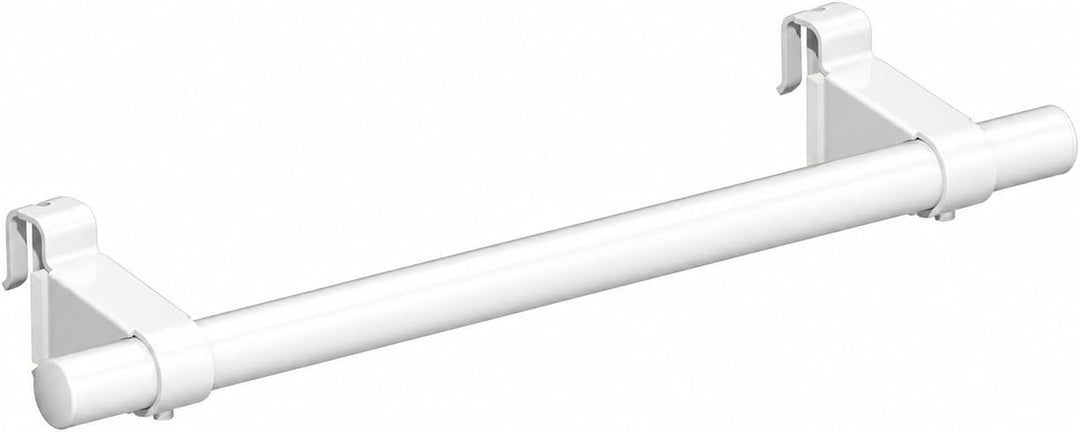 Handtuchhalter 600mm weiss – für Kermi & Buderus Flachheizkörper – Metallbügel + Kunststoffhalter –