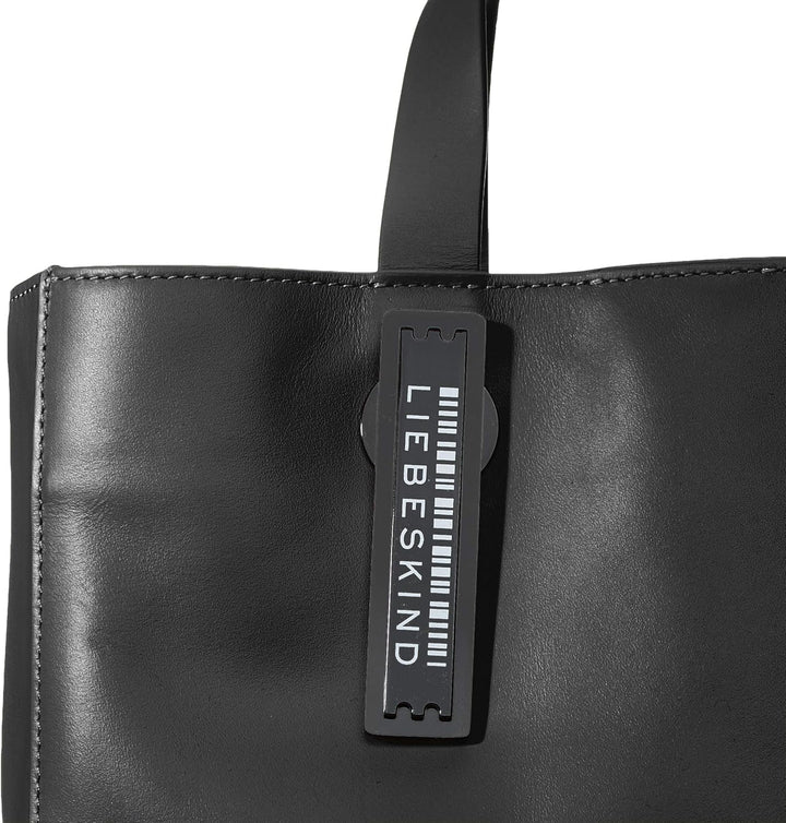 Liebeskind Damen Paperbag M OOS Tote Schwarz, Schwarz