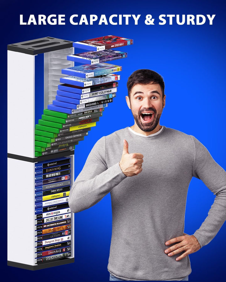 Videospielkarten-Box, Aufbewahrungsständer für PS5/PS4/Nintendo Switch/Xbox Series S & X/Xbox One Sp