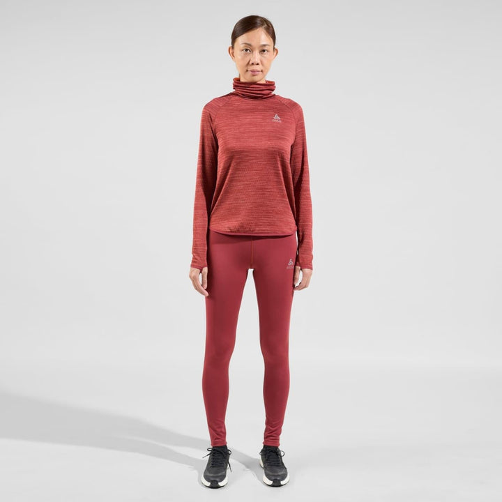 Odlo Damen Run Easy Warm_313611 Shirt XS Spiced Apple Melange, XS Spiced Apple Melange